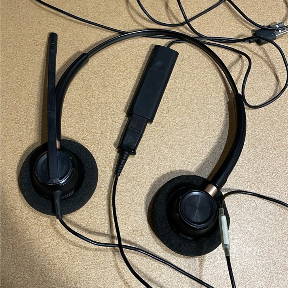 Plantronics USB Headset with QD Adapter